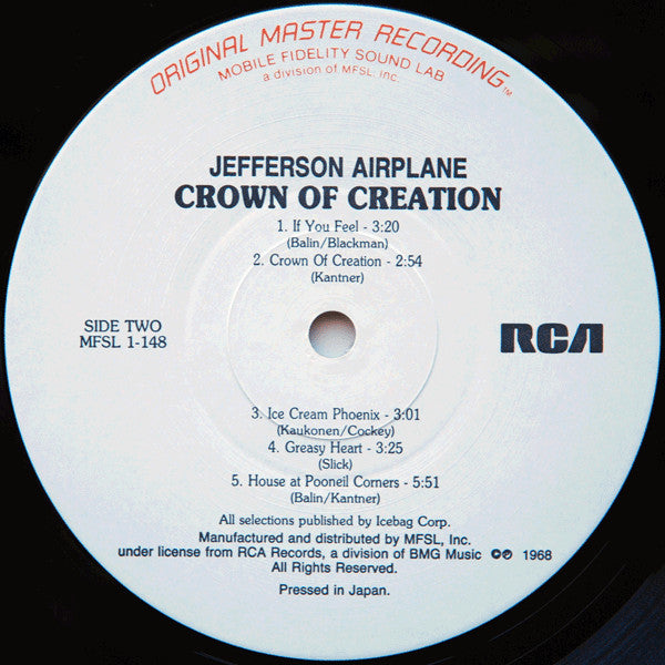 Jefferson Airplane ~ Crown Of Creation (Vinyl) - Djungel & Jazz