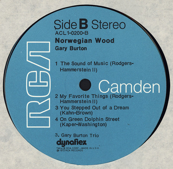 Gary Burton ~ Norwegian Wood (Vinyl) - Djungel & Jazz