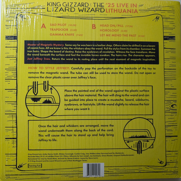King Gizzard & The Lizard Wizard* : Face Full of Fuzz - Live In Lithuania '25 (LP, Tour)