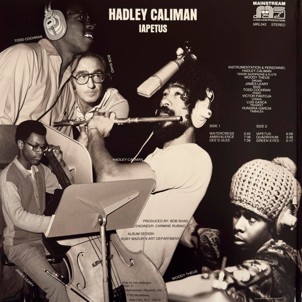 Hadley Caliman ~ Iapetus (Vinyl) - Djungel & Jazz