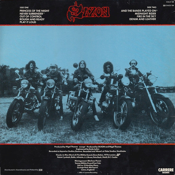 Saxon : Denim And Leather (LP, Album)