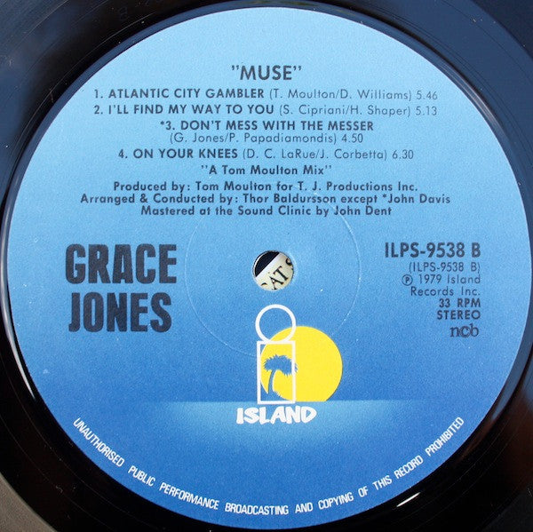 Grace Jones ~ Muse (Vinyl) - Djungel & Jazz