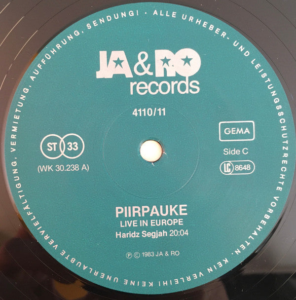 Piirpauke ~ Live In Europe (Vinyl) - Djungel & Jazz