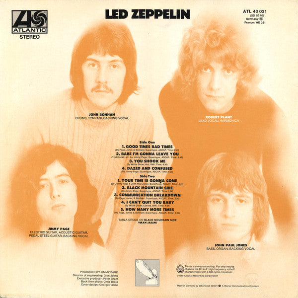 Led Zeppelin ~ Led Zeppelin (Vinyl) - Djungel & Jazz