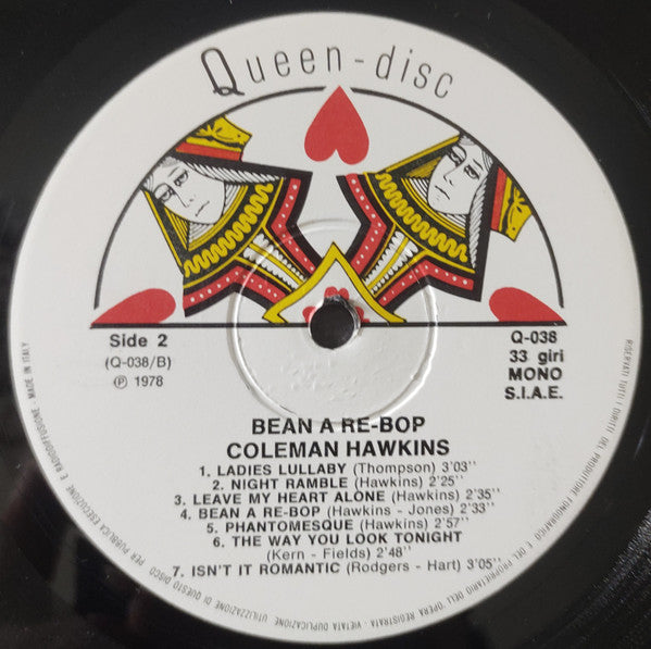 Coleman Hawkins : Bean A Re-Bop (LP, Comp, Mono)