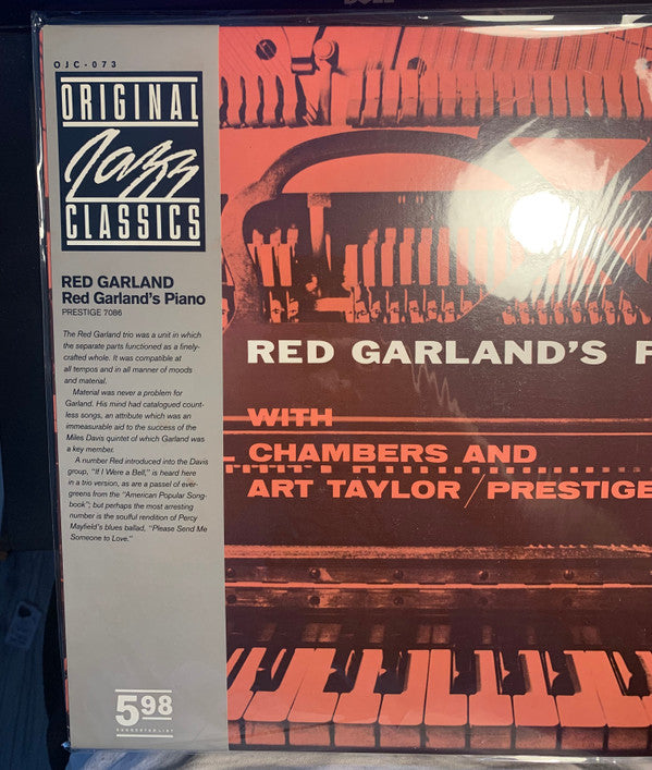 Red Garland With Paul Chambers And Art Taylor ~ Red Garland's Piano (Vinyl) - Djungel & Jazz