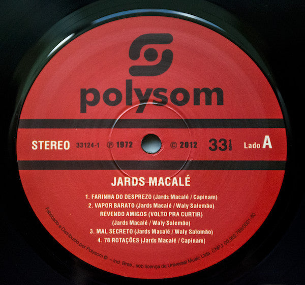 Jards Macalé : Jards Macalé (LP, RE, RM, 180)