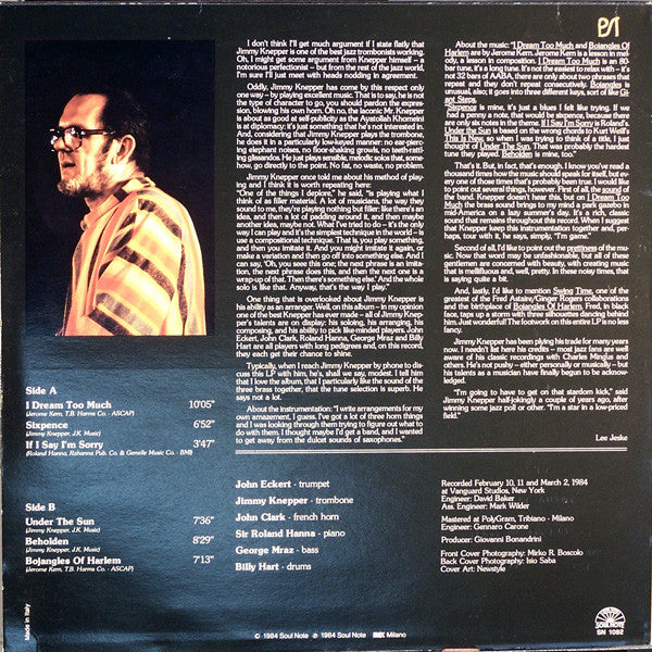 Jimmy Knepper Sextet ~ I Dream Too Much (Vinyl) - Djungel & Jazz
