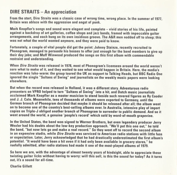 Dire Straits ~ Dire Straits (Vinyl) - Djungel & Jazz