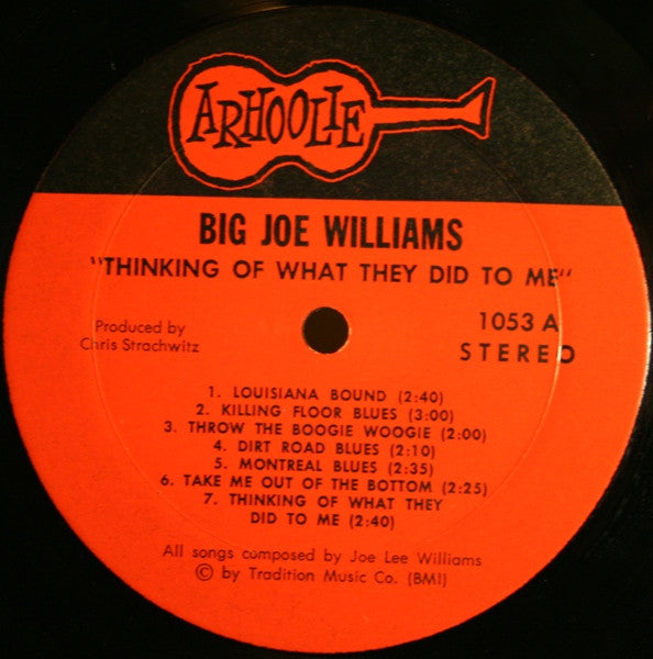 Big Joe Williams ~ Thinking Of What They Did To Me (Vinyl) - Djungel & Jazz