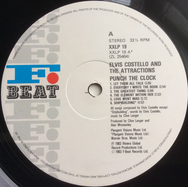 Elvis Costello And The Attractions ~ Punch The Clock (Vinyl) - Djungel & Jazz