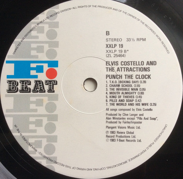 Elvis Costello And The Attractions ~ Punch The Clock (Vinyl) - Djungel & Jazz