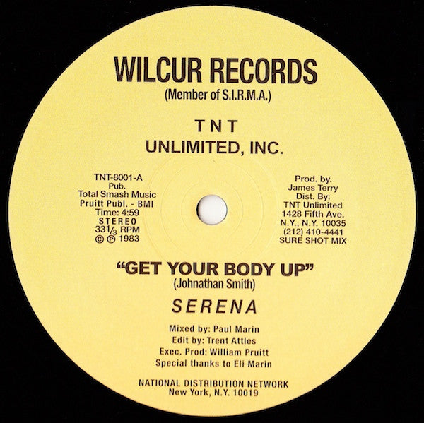 Serena (4) : Get Your Body Up (12", RE, Unofficial)