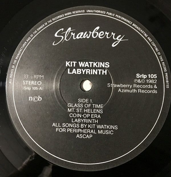 Kit Watkins ~ Labyrinth (Vinyl) - Djungel & Jazz