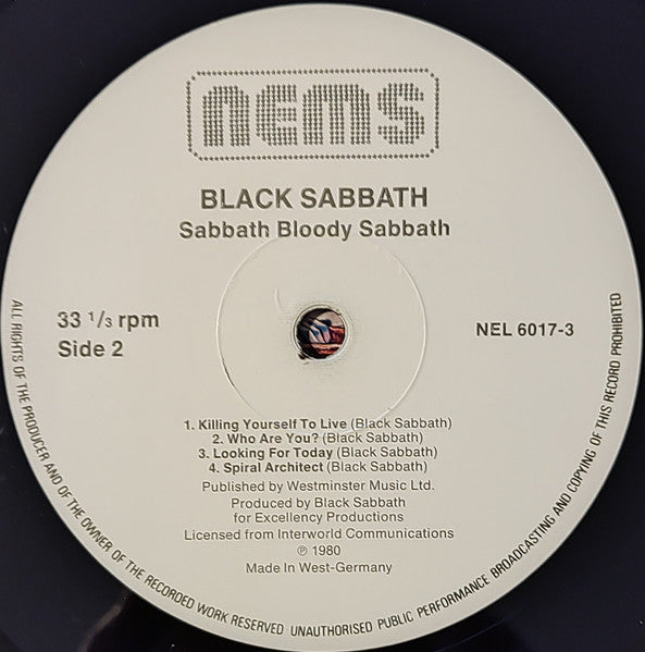 Black Sabbath : Sabbath Bloody Sabbath (LP, Album, RE)