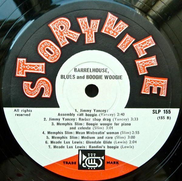 Various ~ Barrelhouse, Blues And Boogie Woogie (Vinyl) - Djungel & Jazz