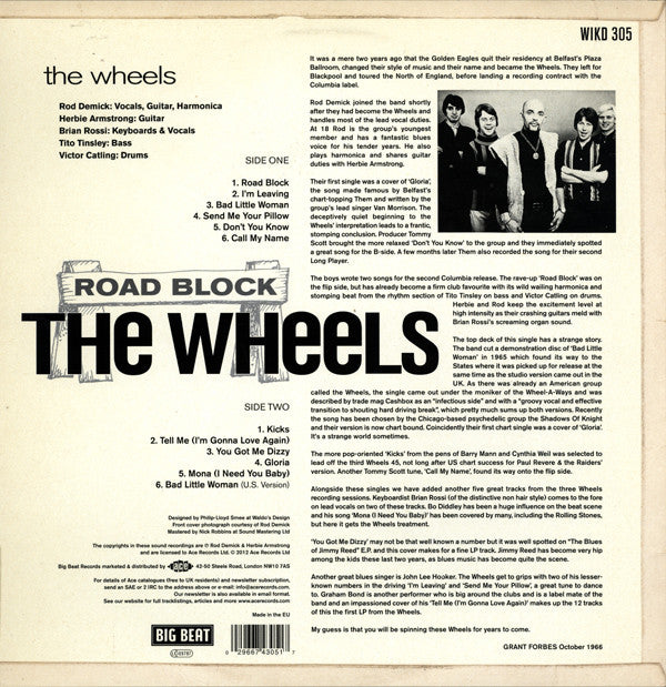 The Wheels ~ Road Block (Vinyl) - Djungel & Jazz