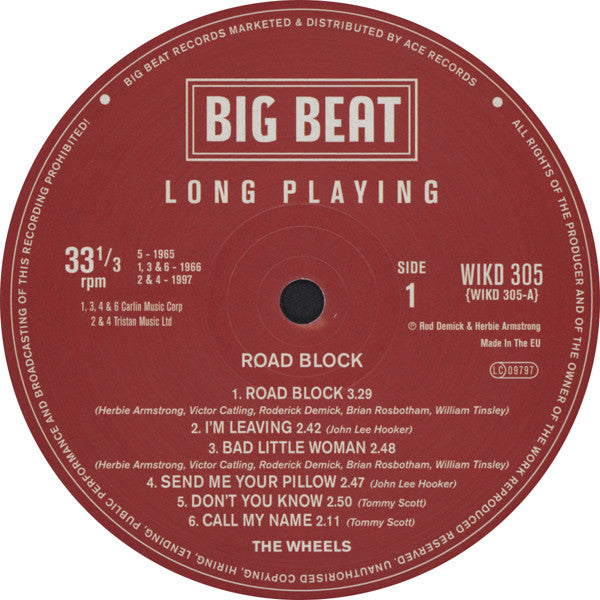The Wheels ~ Road Block (Vinyl) - Djungel & Jazz