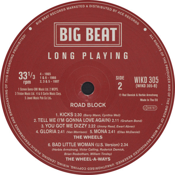 The Wheels ~ Road Block (Vinyl) - Djungel & Jazz