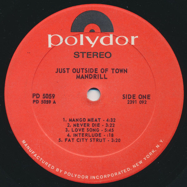 Mandrill ~ Just Outside Of Town (Vinyl) - Djungel & Jazz