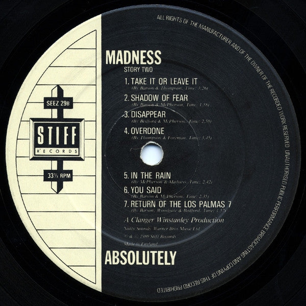 Madness ~ Absolutely (Vinyl) - Djungel & Jazz