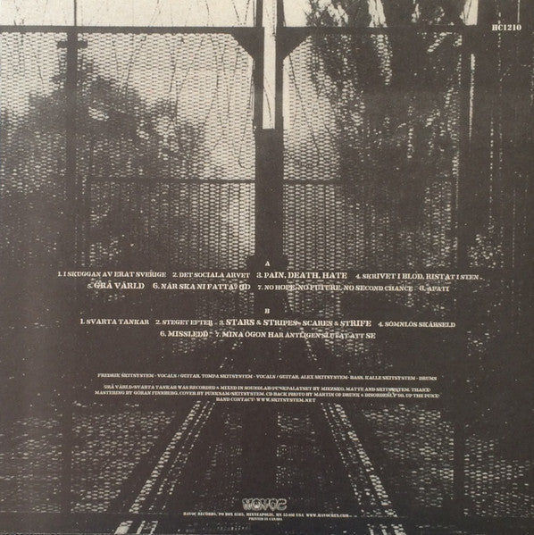 Skitsystem ~ Grå Värld / Svarta Tankar (Vinyl) - Djungel & Jazz