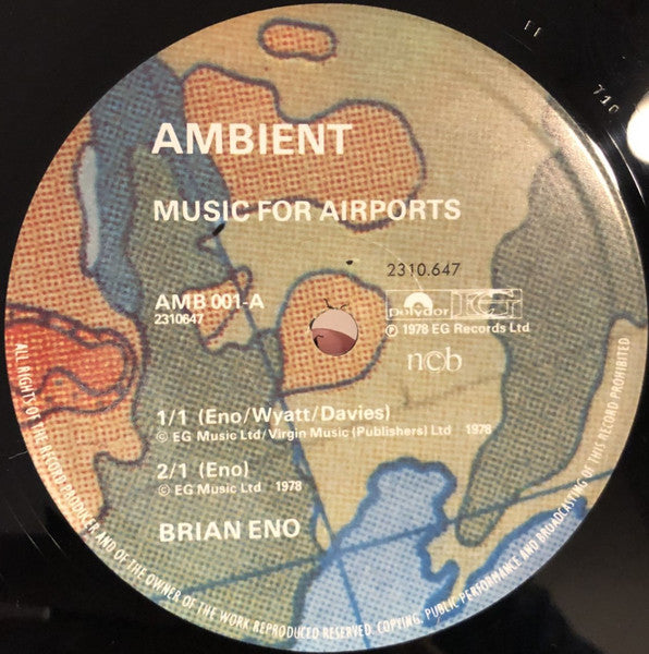 Brian Eno : Ambient 1 (Music For Airports) (LP, Album)