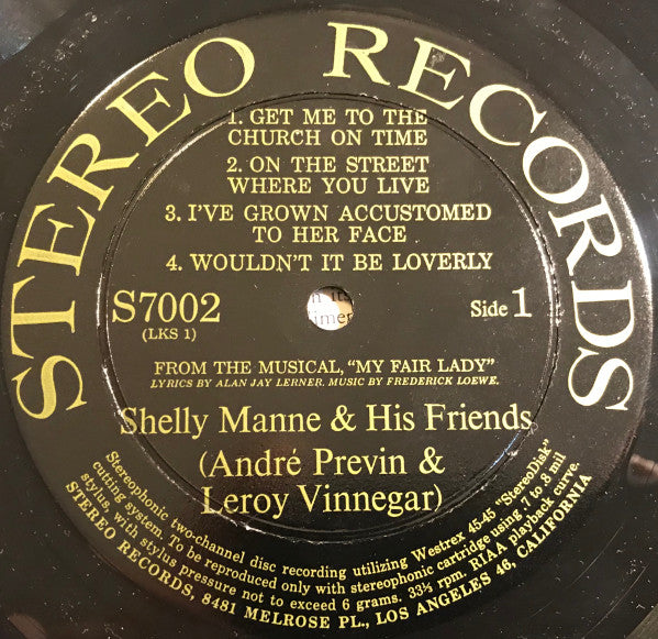 Shelly Manne & His Friends ~ Modern Jazz Performances Of Songs From My Fair Lady (Vinyl) - Djungel & Jazz
