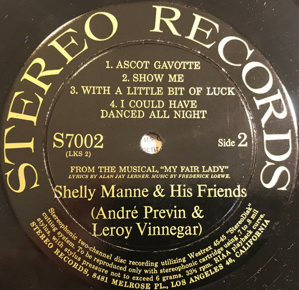 Shelly Manne & His Friends ~ Modern Jazz Performances Of Songs From My Fair Lady (Vinyl) - Djungel & Jazz