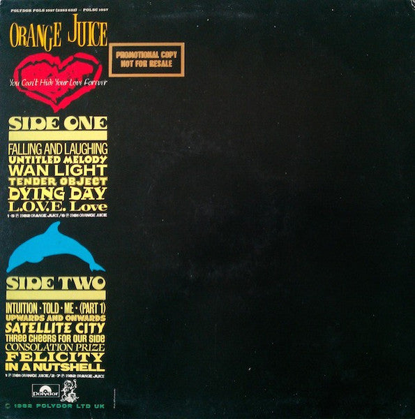 Orange Juice ~ You Can't Hide Your Love Forever (Vinyl) - Djungel & Jazz