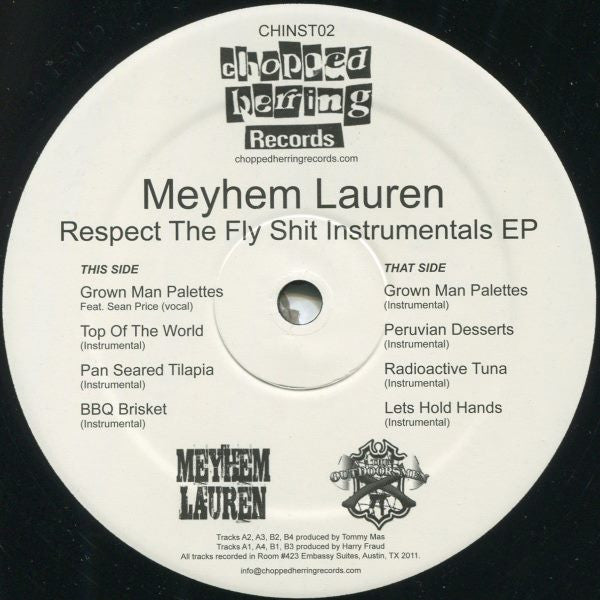 Meyhem Lauren : Respect The Fly Shit Instrumentals EP (12", EP, Ltd)