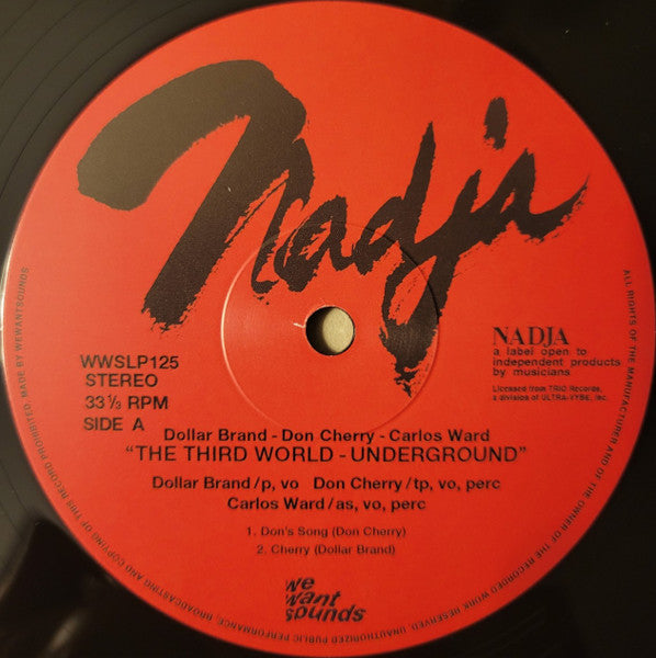 Dollar Brand / Don Cherry / Carlos Ward : The Third World-Underground (LP, Album, RE, RM)