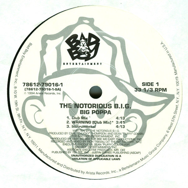 The Notorious BIG ~ Big Poppa (Vinyl) - Djungel & Jazz