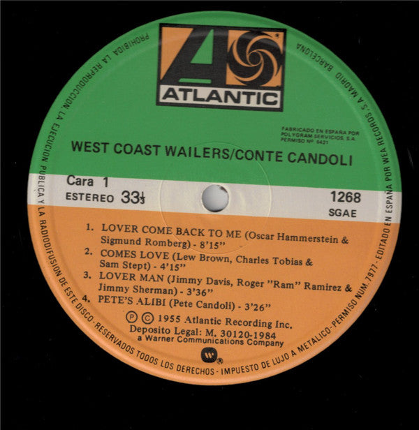 Conte Candoli & Lou Levy ~ West Coast Wailers (Vinyl) - Djungel & Jazz