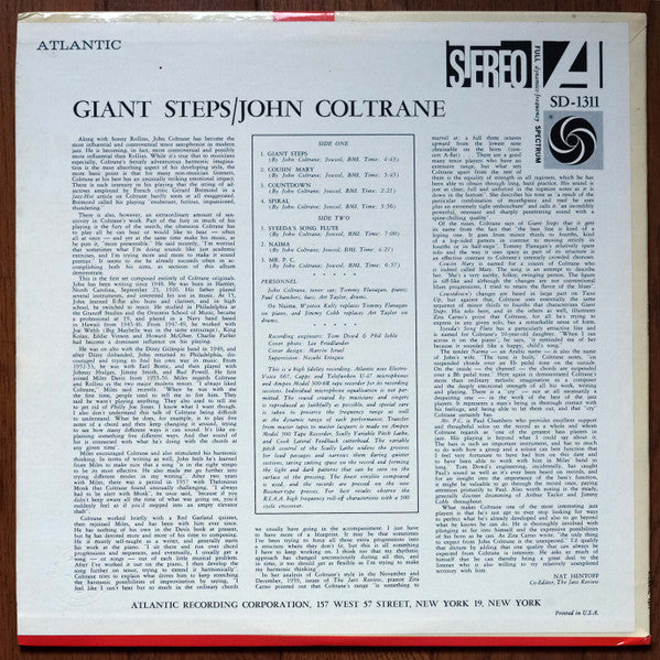 John Coltrane ~ Giant Steps (Vinyl) - Djungel & Jazz