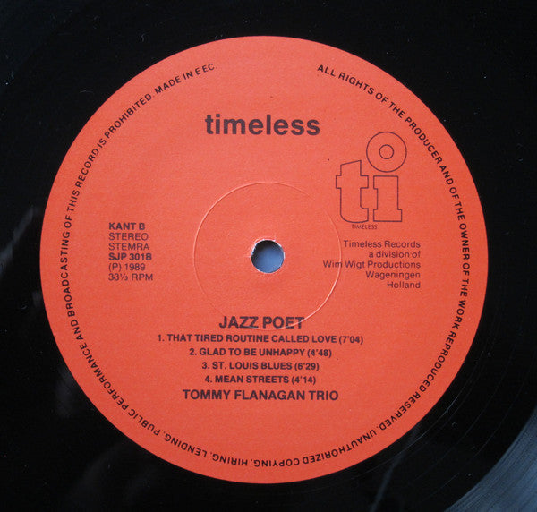 Tommy Flanagan With George Mraz and Kenny Washington ~ Jazz Poet (Vinyl) - Djungel & Jazz