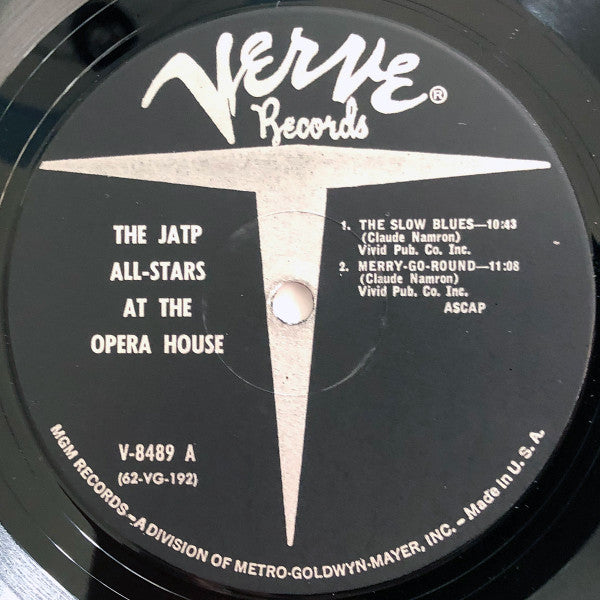 Jazz At The Philharmonic ~ The JATP All-Stars At The Opera House (Vinyl) - Djungel & Jazz