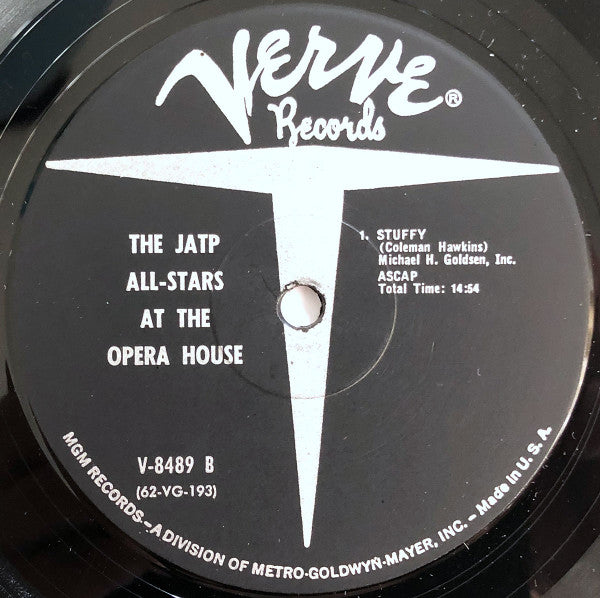 Jazz At The Philharmonic ~ The JATP All-Stars At The Opera House (Vinyl) - Djungel & Jazz