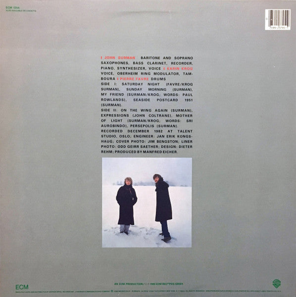 John Surman, Karin Krog, Pierre Favre ~ Such Winters Of Memory (Vinyl) - Djungel & Jazz