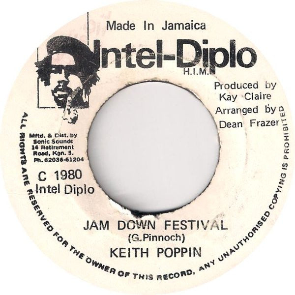 Keith Poppin : Jam Down Festival (7")