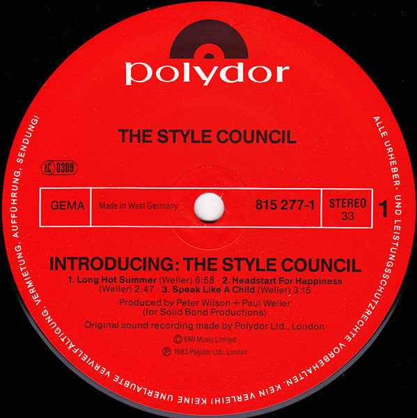 The Style Council ~ Introducing: The Style Council (Vinyl) - Djungel & Jazz