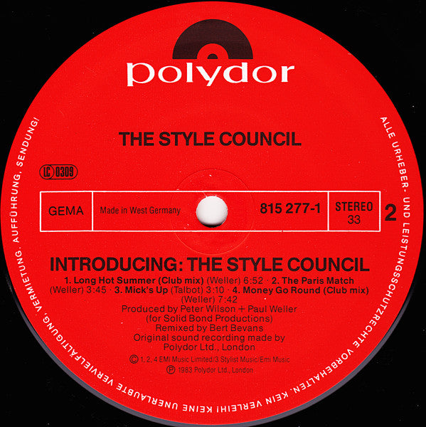 The Style Council ~ Introducing: The Style Council (Vinyl) - Djungel & Jazz