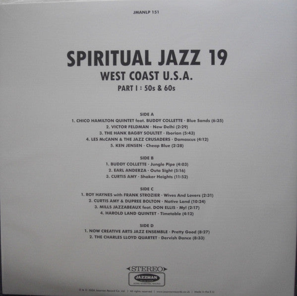 Various ~ Spiritual Jazz 19 West Coast U.S.A. (Part I : 50s & 60s) (Vinyl) - Djungel & Jazz
