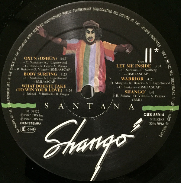 Santana ~ Shango (Vinyl) - Djungel & Jazz