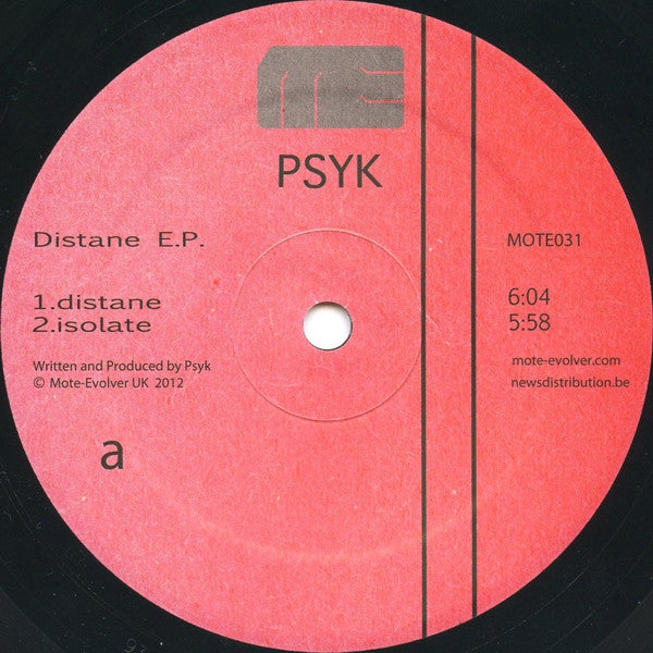 PSYK ~ Distane E.P. (Vinyl) - Djungel & Jazz