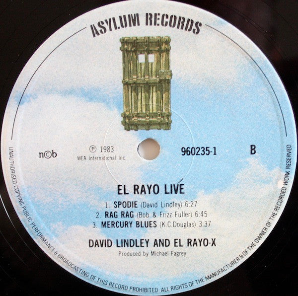 David Lindley And El Rayo-X ~ El Rayo Live (Vinyl) - Djungel & Jazz