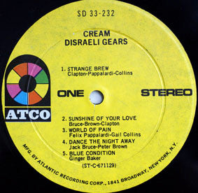 Cream ~ Disraeli Gears (Vinyl) - Djungel & Jazz
