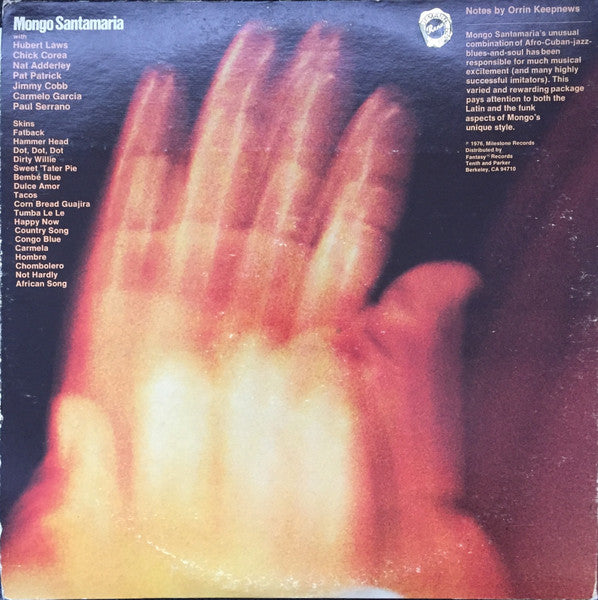 Mongo Santamaria With Hubert Laws, Chick Corea , And Nat Adderley ~ Skins (Vinyl) - Djungel & Jazz