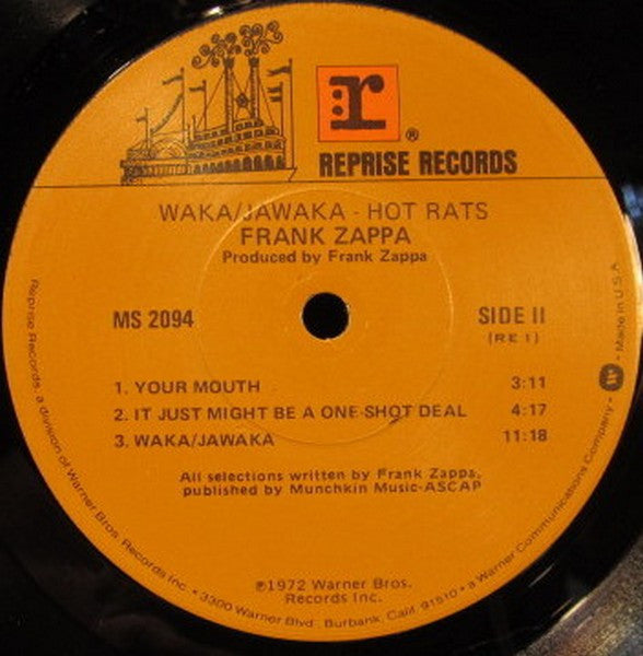 Frank Zappa : Waka / Jawaka - Hot Rats (LP, Album, RE, Win)