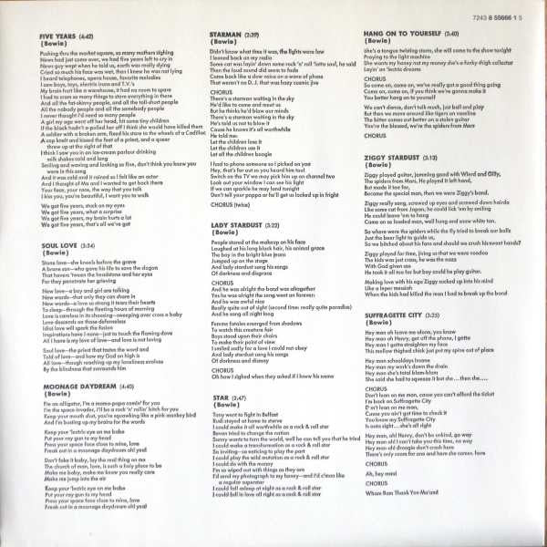 David Bowie ~ The Rise And Fall Of Ziggy Stardust And The Spiders From Mars (Vinyl) - Djungel & Jazz